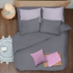 Picture of ai by AKEMI ColourJoy Collection Fitted Sheet Set | 100% MicroXT 650TC  - Grape Charcoal (SS/Q/K)