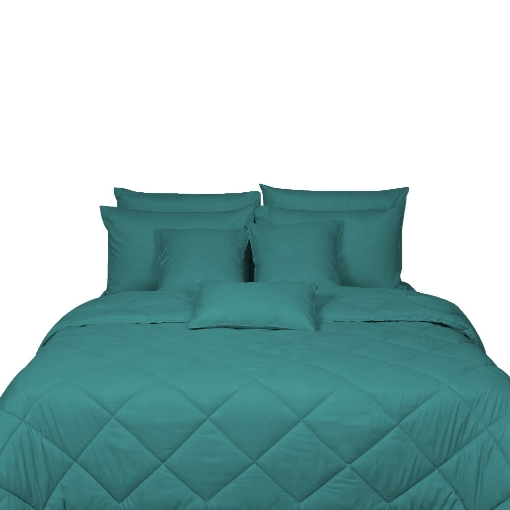 Picture of ai by AKEMI Colourkissed Collection Comforter Set | 100% MicroXT 700TC - Hallie  - Aqua Wave (SS/Q/K)