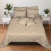 Picture of ai by AKEMI Colourkissed Collection Comforter Set | 100% MicroXT 700TC - Hallie  - Bliss Cream (SS/Q/K)