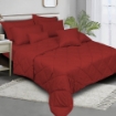 Picture of ai by AKEMI Colourkissed Collection Comforter Set | 100% MicroXT 620TC - Abinus  - Gaudi Red (SS/Q/K)