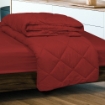 Picture of ai by AKEMI Colourkissed Collection Comforter Set | 100% MicroXT 620TC - Abinus  - Gaudi Red (SS/Q/K)