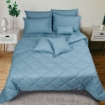 Picture of ai by AKEMI Colourkissed Collection Comforter Set | 100% MicroXT 620TC - Abinus  - Iceberg Blue (SS/Q/K)