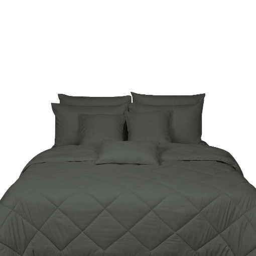 Picture of ai by AKEMI Colourkissed Collection Comforter Set | 100% MicroXT 700TC - Hallie  - Smoke Grey (SS/Q/K)