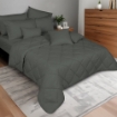 Picture of ai by AKEMI Colourkissed Collection Comforter Set | 100% MicroXT 700TC - Hallie  - Smoke Grey (SS/Q/K)