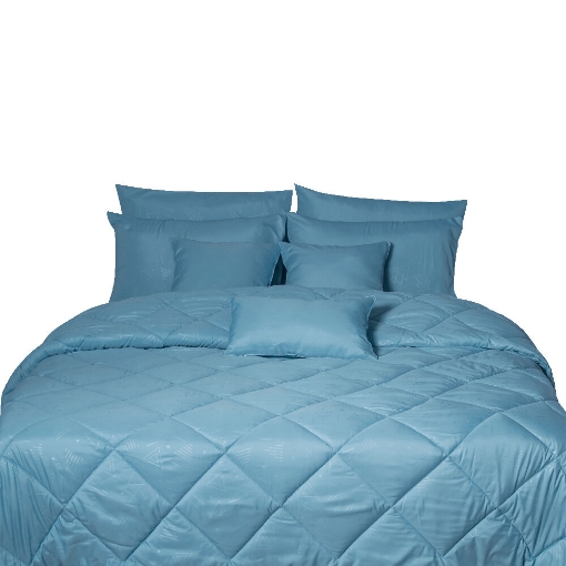 Picture of ai by AKEMI Colourkissed Collection Fitted Sheet Set | 100% MicroXT 620TC - Abinus  - Iceberg Blue (SS/Q/K)