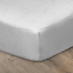 Picture of ai by AKEMI Colourkissed Collection Fitted Sheet Set | 100% MicroXT 700TC - Hallie  - Pure White (SS/Q/K)