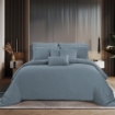 Picture of AKEMI TENCEL™ Modal Earnest Quilt Cover Set | 100% TENCEL™ Modal 880TC - Celly  - Arnaud Blue (SS/ Q/ K)