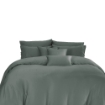 Picture of AKEMI TENCEL™ Modal Earnest Quilt Cover Set | 100% TENCEL™ Modal 880TC - Celly  - Barre Grey (SS/ Q/ K)