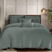 Picture of AKEMI TENCEL™ Modal Earnest Quilt Cover Set | 100% TENCEL™ Modal 880TC - Celly  - Barre Grey (SS/ Q/ K)