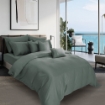 Picture of AKEMI TENCEL™ Modal Earnest Quilt Cover Set | 100% TENCEL™ Modal 880TC - Celly  - Barre Grey (SS/ Q/ K)