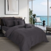 Picture of AKEMI TENCEL™ Modal Earnest Quilt Cover Set | 100% TENCEL™ Modal 880TC - Celly  - Grey (SS/ Q/ K)