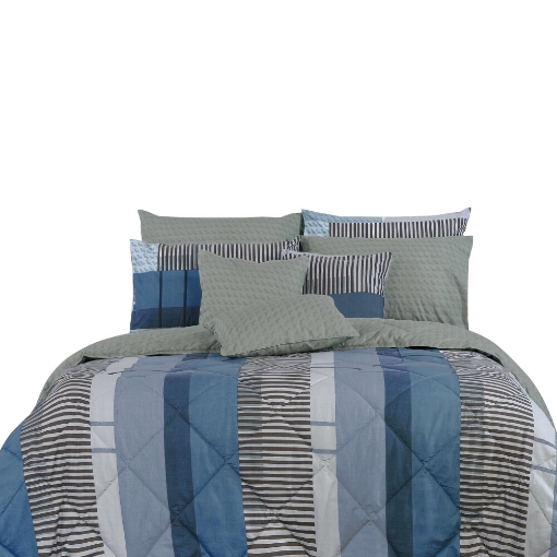 Picture of AKEMI Cotton Essentials Enclave Joy Comforter Set | 100% Cotton 650 TC  - Derbent (SS/ Q/ K)