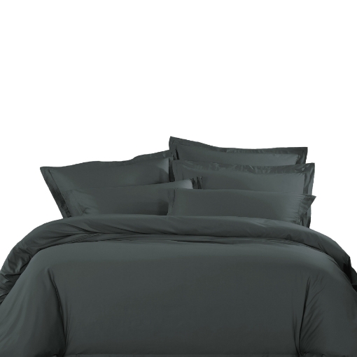 Picture of AKEMI Signature Haven Quilt Cover Set | MicroTENCEL™ Lyocell 1400TC  - Pacific Charcoal (Q/K/SK)