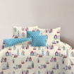 Picture of ai by AKEMI Joyvibes Collection Fitted Sheet Set 550TC  - Beach Huts (SS/Q/K)