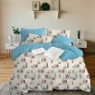 Picture of ai by AKEMI Joyvibes Collection Fitted Sheet Set 550TC  - Beach Huts (SS/Q/K)