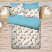 Picture of ai by AKEMI Joyvibes Collection Fitted Sheet Set 550TC  - Beach Huts (SS/Q/K)