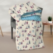 Picture of ai by AKEMI Joyvibes Collection Fitted Sheet Set 550TC  - Beach Huts (SS/Q/K)