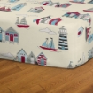 Picture of ai by AKEMI Joyvibes Collection Fitted Sheet Set 550TC  - Beach Huts (SS/Q/K)