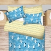 Picture of ai by AKEMI Joyvibes Collection Fitted Sheet Set 550TC  - Seabirds (SS/Q/K)