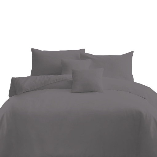 Picture of AKEMI Cotton Essentials Colour Home Divine Fitted Sheet Set 600TC  - Mystic Grey (Super Single/ Queen/ King)