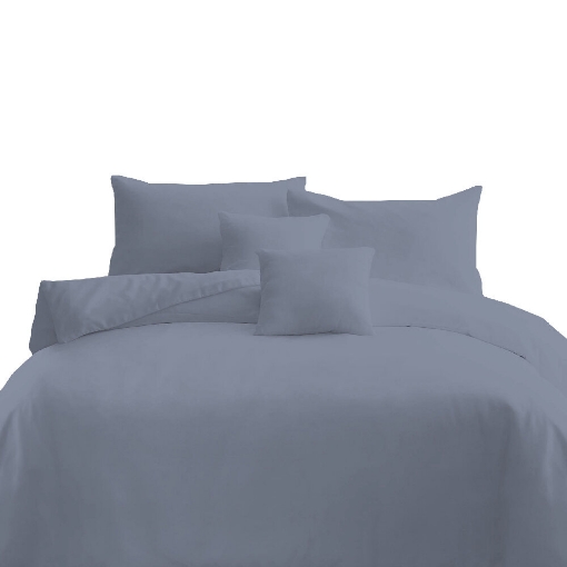 Picture of AKEMI Cotton Essentials Colour Home Divine Fitted Sheet Set 600TC  - Artic Blue (Super Single/ Queen/ King)