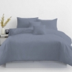 Picture of AKEMI Cotton Essentials Colour Home Divine Fitted Sheet Set 600TC  - Artic Blue (Super Single/ Queen/ King)