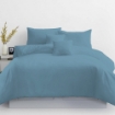 Picture of AKEMI Cotton Essentials Colour Home Divine Fitted Sheet Set 600TC  - Aquo Blue (Super Single/ Queen/ King)