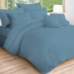 Picture of AKEMI Cotton Essentials Colour Home Divine Fitted Sheet Set 600TC  - Aquo Blue (Super Single/ Queen/ King)