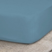 Picture of AKEMI Cotton Essentials Colour Home Divine Fitted Sheet Set 600TC  - Aquo Blue (Super Single/ Queen/ King)