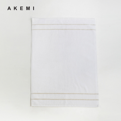 Picture of AKEMI Essentials Freshup Dry Tech Cotton Toweling Bathmat  - White (45cmx70cm)