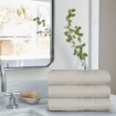 Picture of AKEMI Ultra Absorbent Airloop Cotton Bath Towel  - Onyx White (70cmx140cm)