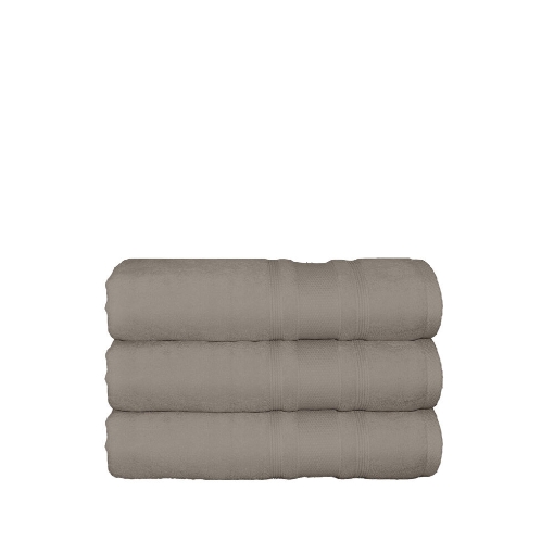 Picture of AKEMI Ultra Absorbent Airloop Cotton Bath Towel  - Simply Taupe (70cmx140cm)