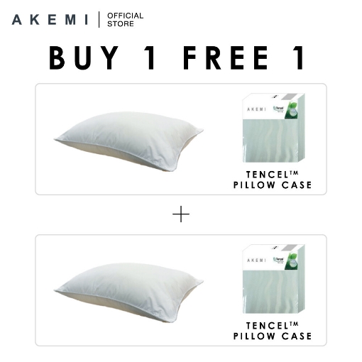 Picture of [Online Exclusive B1F1] AKEMI Micro Plush Pillow + Tencel Pillow Case