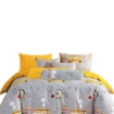 Picture of AKEMI Cotton Select Cheeky Cheeks Fitted Sheet Set 850TC - School Fun (Super Single/ Queen/ King)