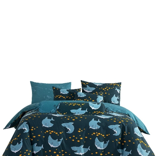 Picture of AKEMI Cotton Select Cheeky Cheeks Fitted Sheet Set 850TC - Sea Sonata (Super Single/ Queen/ King)