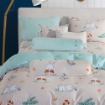 Picture of AKEMI Cotton Select Cheeky Cheeks Quilt Cover Set 850TC - Hopscotch (Super Single/ Queen/ King)