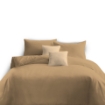 Picture of ai by AKEMI ColourJoy Collection Fitted Sheet Set | 100% MicroXT 650TC - Caramel Cafe (Super Single/Queen/King)