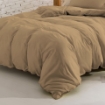 Picture of ai by AKEMI ColourJoy Collection Fitted Sheet Set | 100% MicroXT 650TC - Caramel Cafe (Super Single/Queen/King)