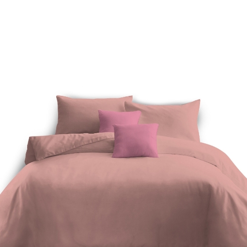 Picture of ai by AKEMI ColourJoy Collection Fitted Sheet Set | 100% MicroXT 650TC - Hush Peachy (Super Single/Queen/King)