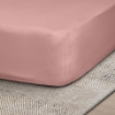 Picture of ai by AKEMI ColourJoy Collection Fitted Sheet Set | 100% MicroXT 650TC - Hush Peachy (Super Single/Queen/King)