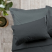 Picture of ai by AKEMI ColourJoy Collection Comforter Set | 100% MicroXT 650TC - Ebony Grey (Super Single/Queen/King)