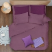 Picture of ai by AKEMI ColourJoy Collection Comforter Set | 100% MicroXT 650TC - Muted Plum (Super Single/Queen/King)