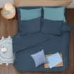 Picture of ai by AKEMI ColourJoy Collection Comforter Set | 100% MicroXT 650TC - Noir Navy (Super Single/Queen/King)