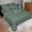 Picture of ai by AKEMI Colourkissed Collection Fitted Sheet Set | 100% MicroXT 700TC - Swift Laurel Olive (Super Single/Queen/King)