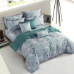 Picture of AKEMI Cotton Select Faith Quilt Cover Set | 100% Cotton 1250TC - Sumire (Super Single / Queen / King)