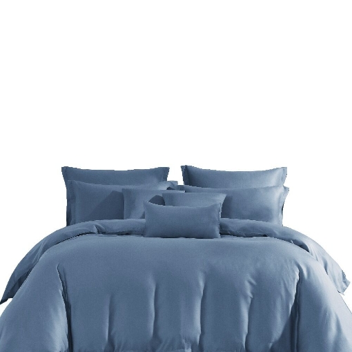 Picture of AKEMI TENCEL™ Modal Gladice Fitted Sheet Set | 100% TENCEL™ Modal 1300TC - Oceanic Blue (Super Single/ Queen/ King)