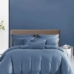 Picture of AKEMI TENCEL™ Modal Gladice Fitted Sheet Set | 100% TENCEL™ Modal 1300TC - Oceanic Blue (Super Single/ Queen/ King)