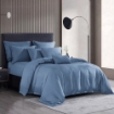 Picture of AKEMI TENCEL™ Modal Gladice Fitted Sheet Set | 100% TENCEL™ Modal 1300TC - Oceanic Blue (Super Single/ Queen/ King)