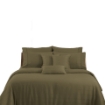 Picture of AKEMI TENCEL™ Lyocell Earnest Quilt Cover Set | 100% TENCEL™ Lyocell 1200TC - Olive Green (Super Single/ Queen/ King)