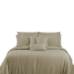 Picture of AKEMI TENCEL™ Lyocell Earnest Quilt Cover Set | 100% TENCEL™ Lyocell 1200TC - Chic Taupe (Super Single/ Queen/ King)